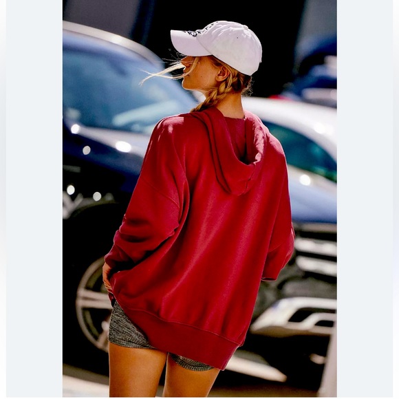 NWOT FP Movement Sprint To The Finish Hoodie - Cherry - Picture 2 of 4